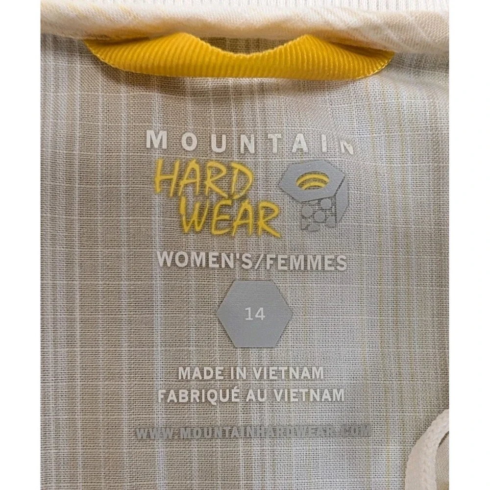Mountain Hardwear Women's Hoodie Size 14 Button-Down Front Tab Long Sleeves